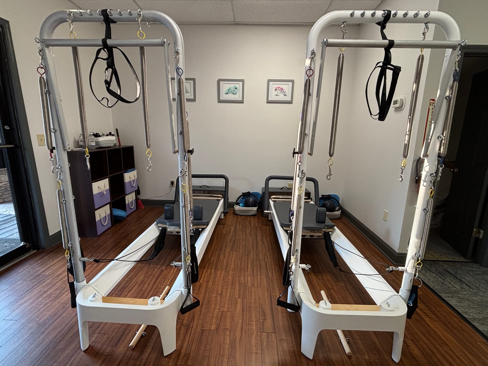 Man doing reformer Pilates at Parks Pilates