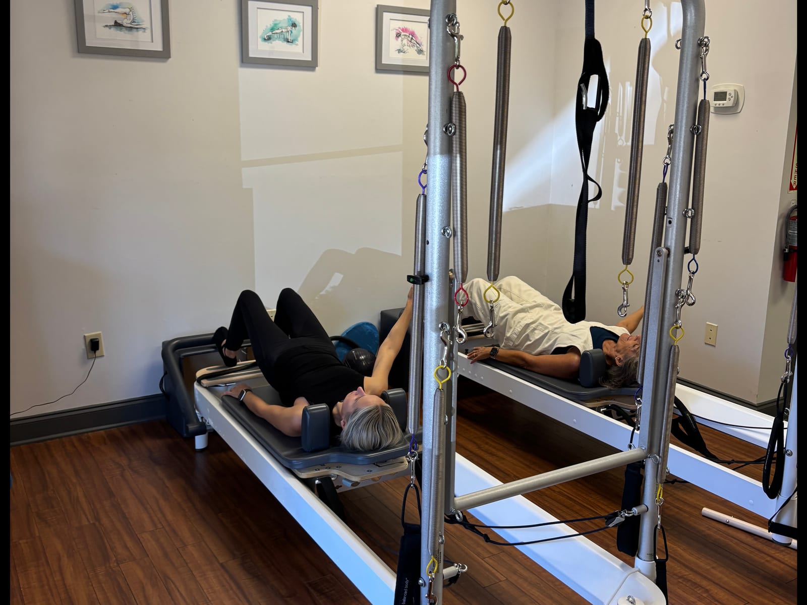 Reformer Pilates session at Parks Pilates studio